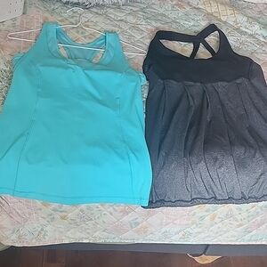 Lululemon tanks Black and Blue